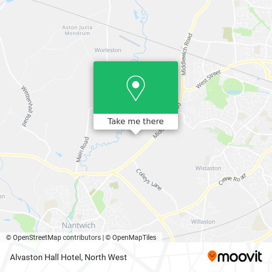 Alvaston Hall Hotel map