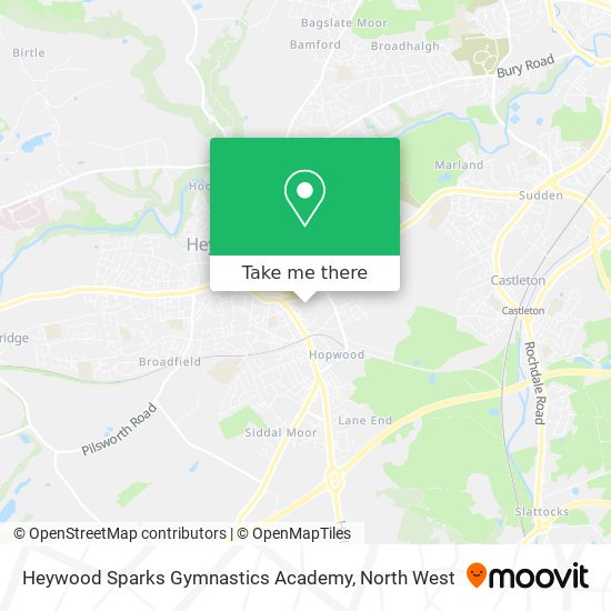 Heywood Sparks Gymnastics Academy map