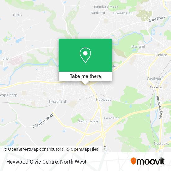 Heywood Civic Centre map