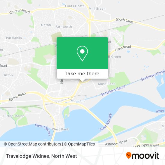 Travelodge Widnes map