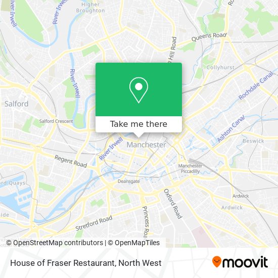 House of Fraser Restaurant map