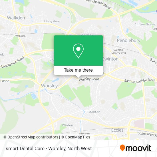 smart Dental Care - Worsley map