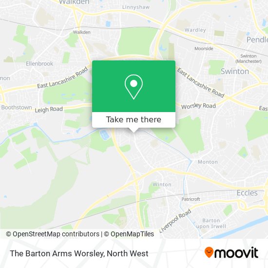 The Barton Arms Worsley map