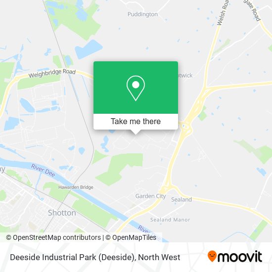 Deeside Industrial Park map