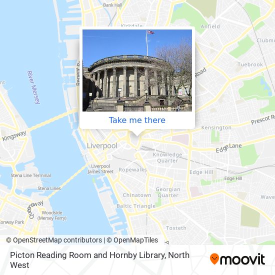 Picton Reading Room and Hornby Library map