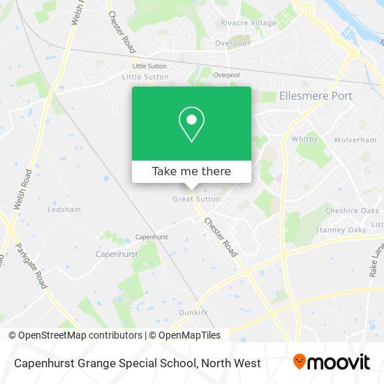 Capenhurst Grange Special School map