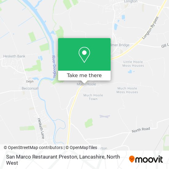 San Marco Restaurant Preston, Lancashire map