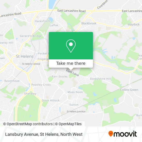 Lansbury Avenue, St Helens map