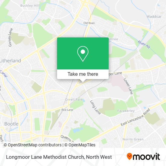 Longmoor Lane Methodist Church map