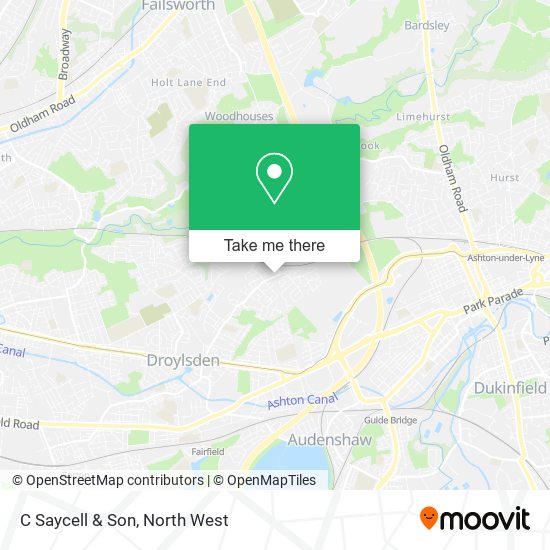 C Saycell & Son map