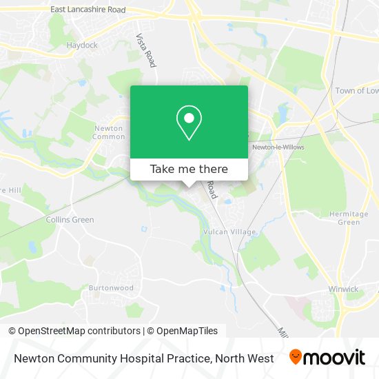 Newton Community Hospital Practice map