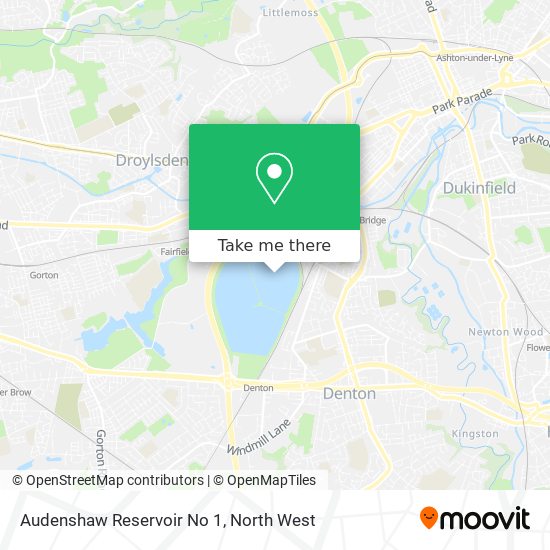 Audenshaw Reservoir No 1 map