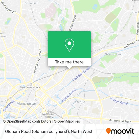 Oldham Road (oldham collyhurst) map