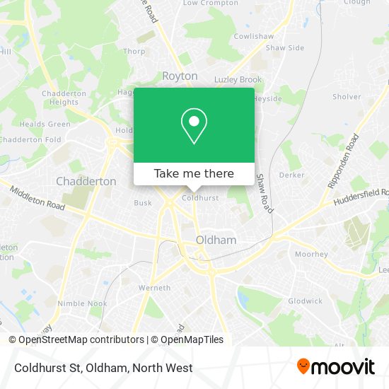 Coldhurst St, Oldham map
