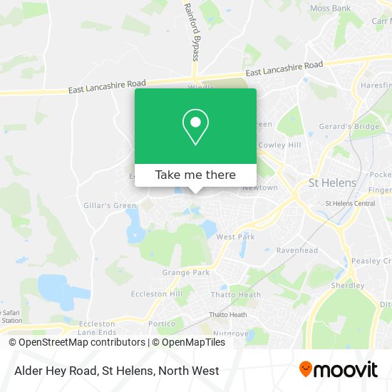 Alder Hey Road, St Helens map