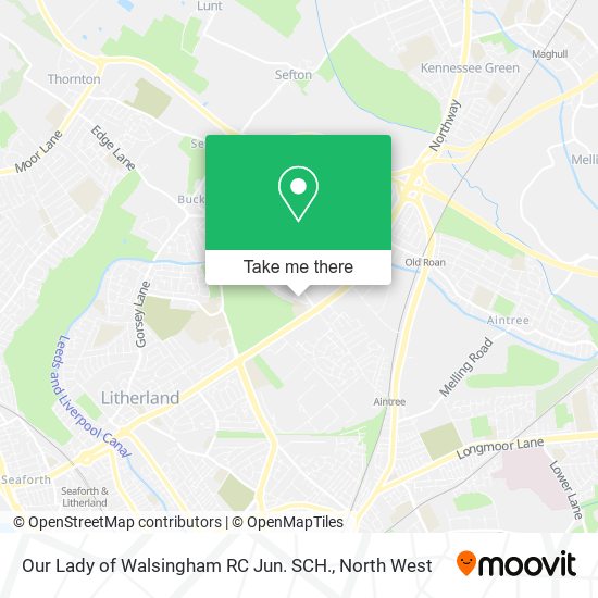 Our Lady of Walsingham RC Jun. SCH. map