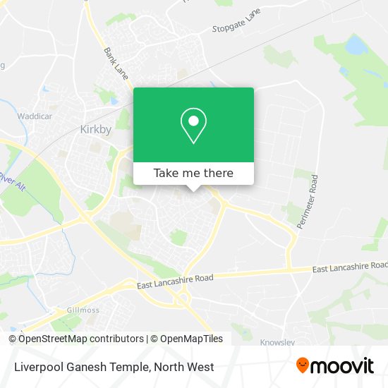 Liverpool Ganesh Temple map