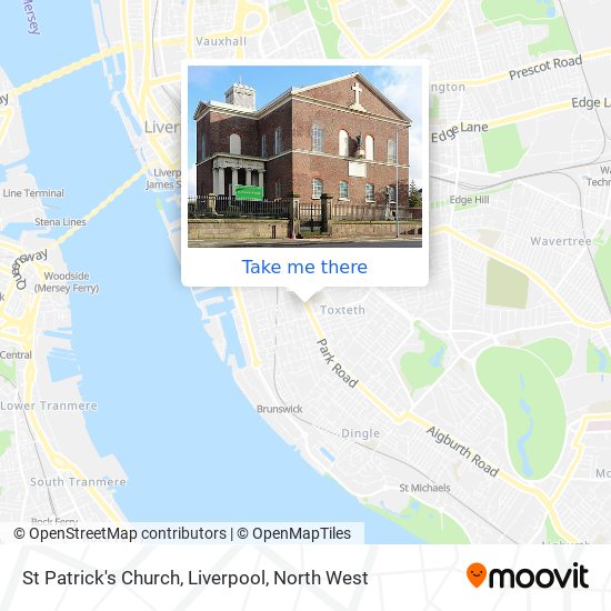 St Patrick's Church, Liverpool map