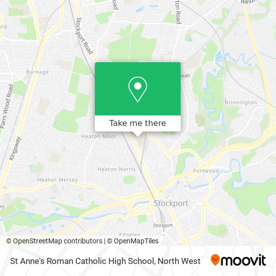 St Anne's Roman Catholic High School map