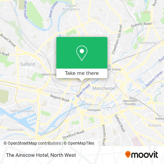The Ainscow Hotel map