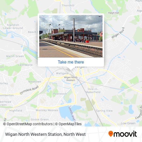 Wigan North Western Station map