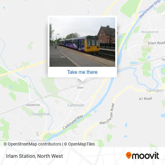 Irlam Station map