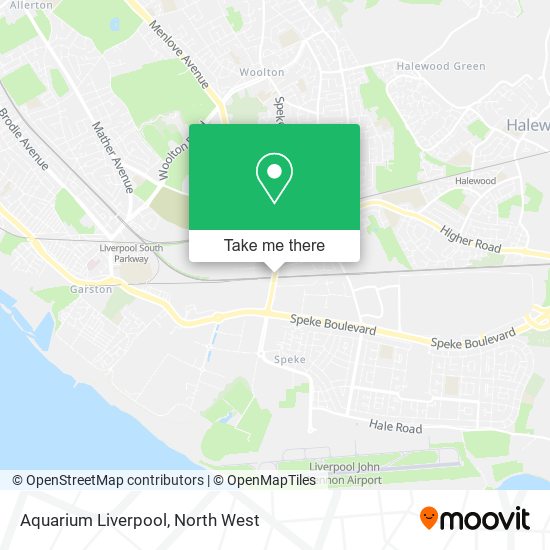 Aquarium Liverpool map