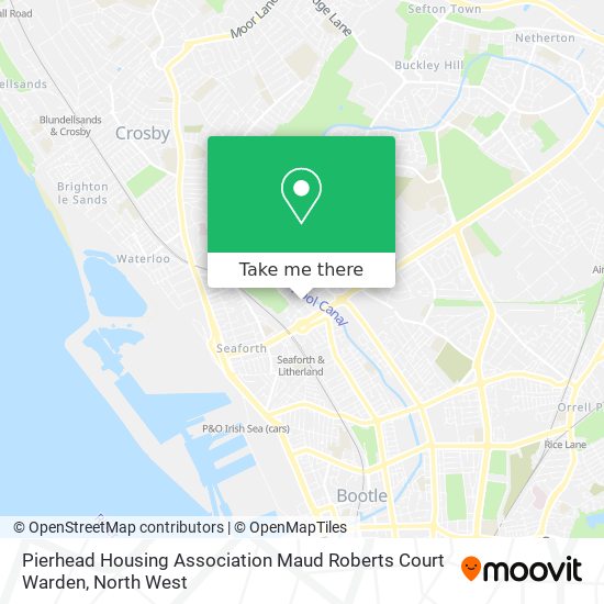 Pierhead Housing Association Maud Roberts Court Warden map