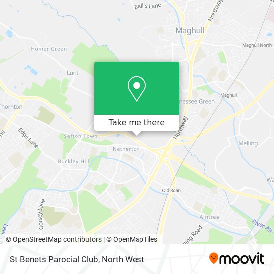 St Benets Parocial Club map
