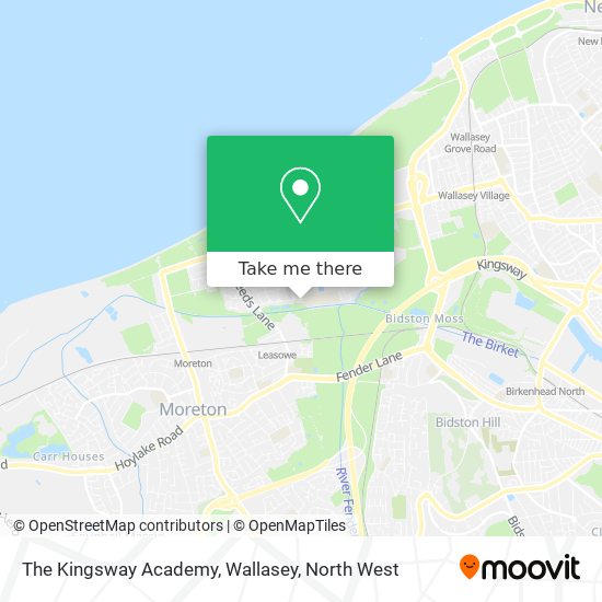 The Kingsway Academy, Wallasey map