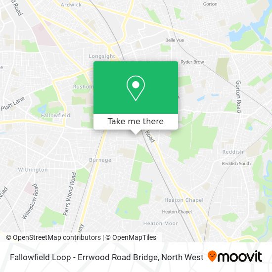 Fallowfield Loop - Errwood Road Bridge map