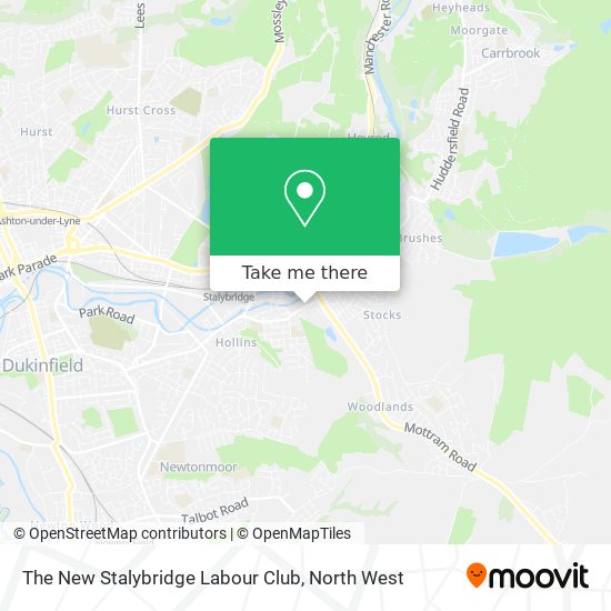 The New Stalybridge Labour Club map