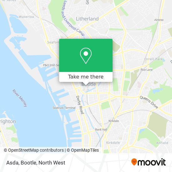 Asda, Bootle map