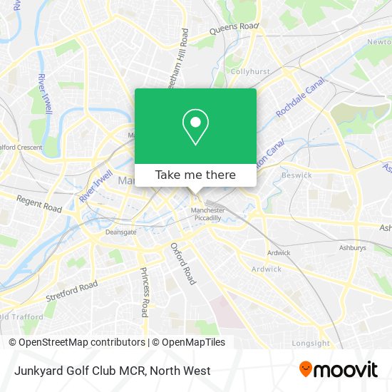 Junkyard Golf Club MCR map
