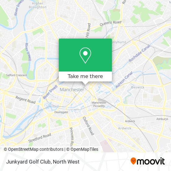 Junkyard Golf Club map