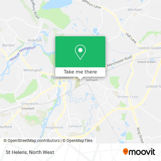 St Helens map