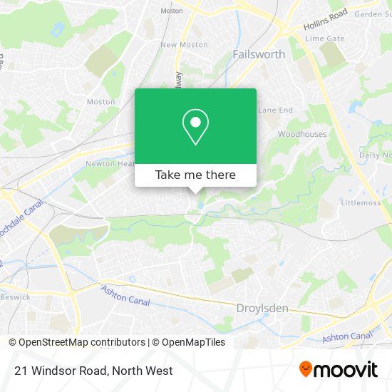 21 Windsor Road map