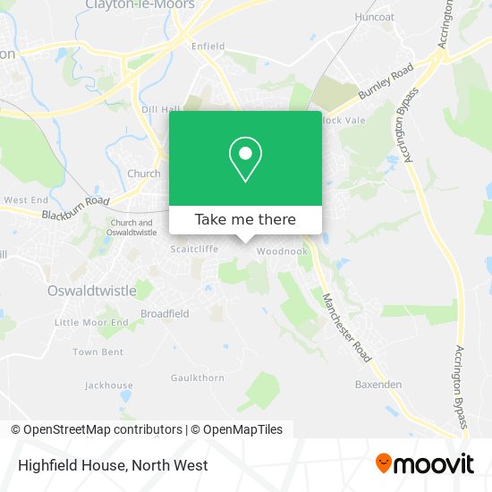 Highfield House map