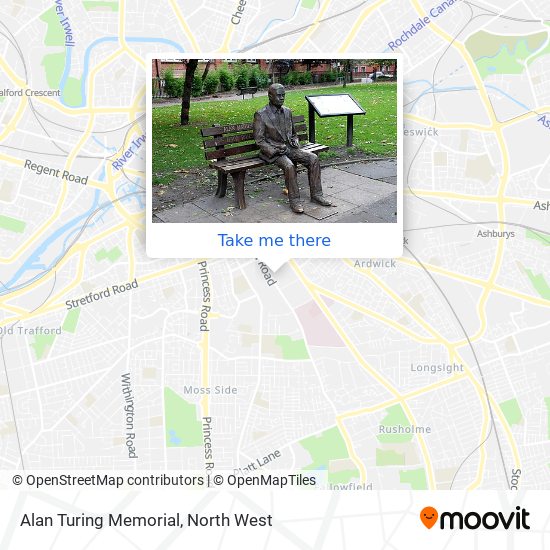 Alan Turing Memorial map
