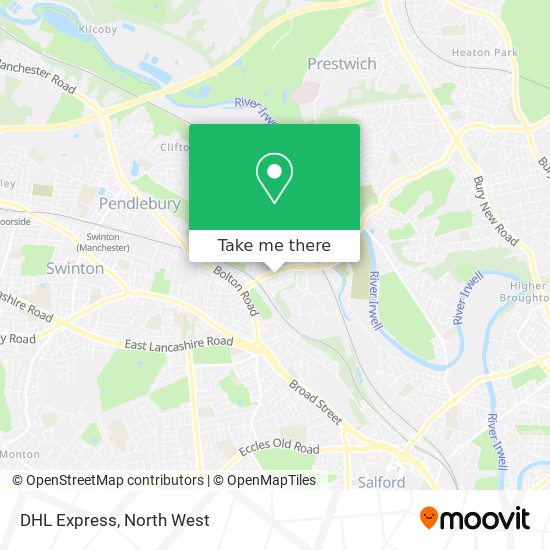DHL Express map