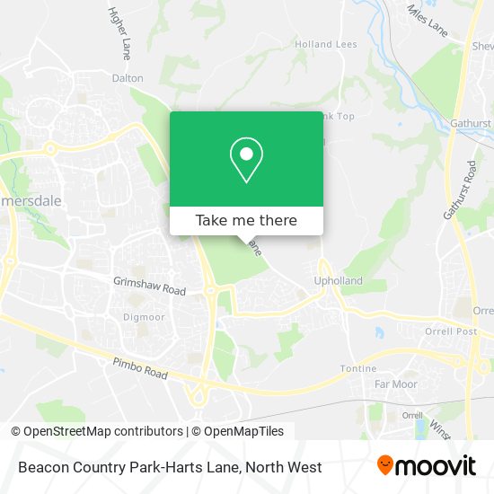 Beacon Country Park-Harts Lane map