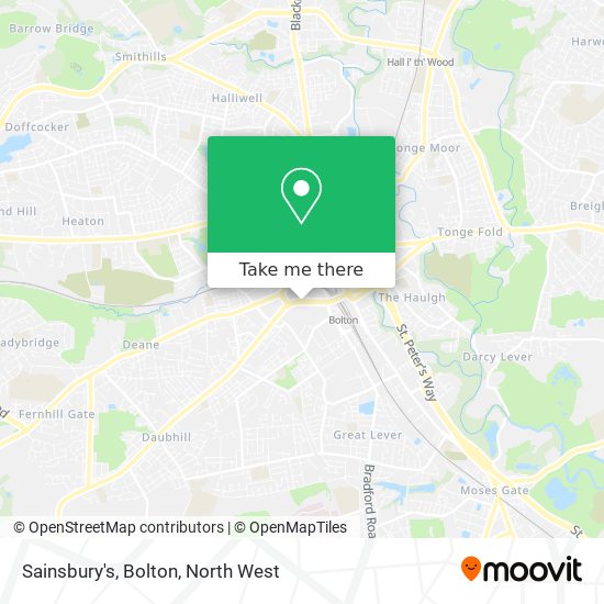 Sainsbury's, Bolton map