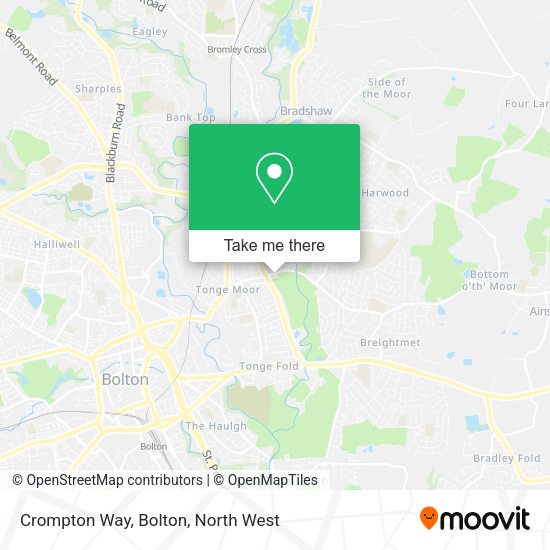 Crompton Way, Bolton map