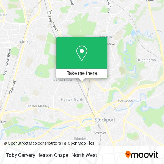 Toby Carvery Heaton Chapel map