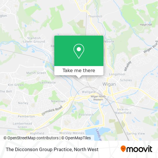 The Dicconson Group Practice map