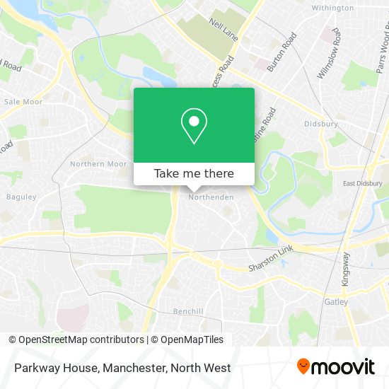 Parkway House, Manchester map