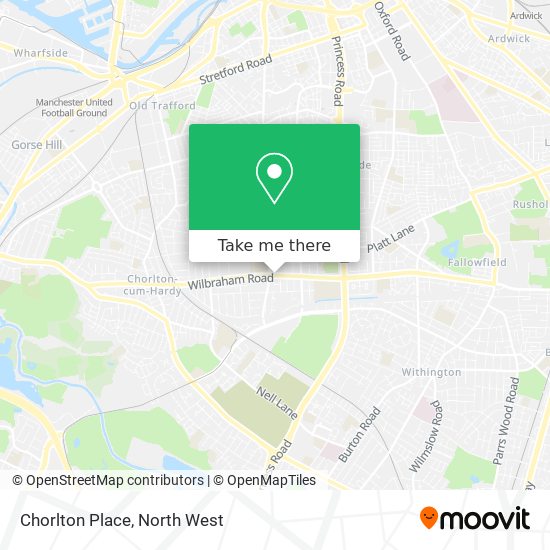 Chorlton Place map