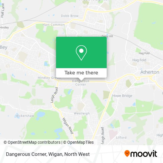 Dangerous Corner, Wigan map