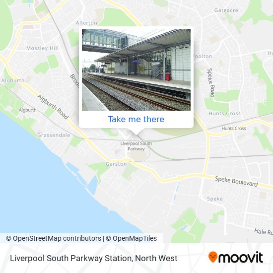 Liverpool South Parkway Station map