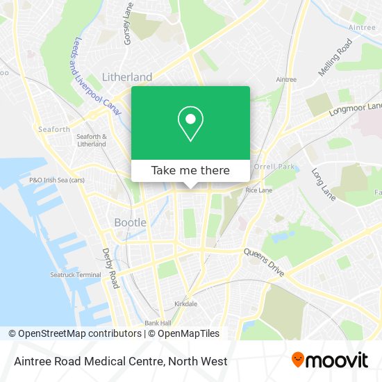 Aintree Road Medical Centre map